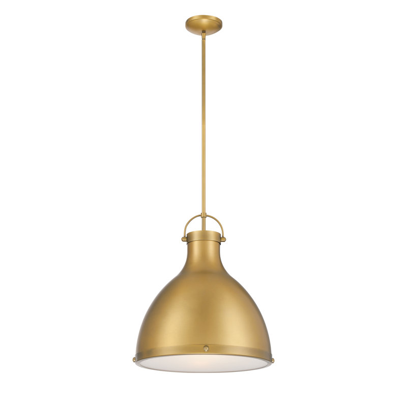 1 LIGHT PENDANT, Legacy Brass