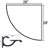 Arriella Glass Corner Shelf-383648165