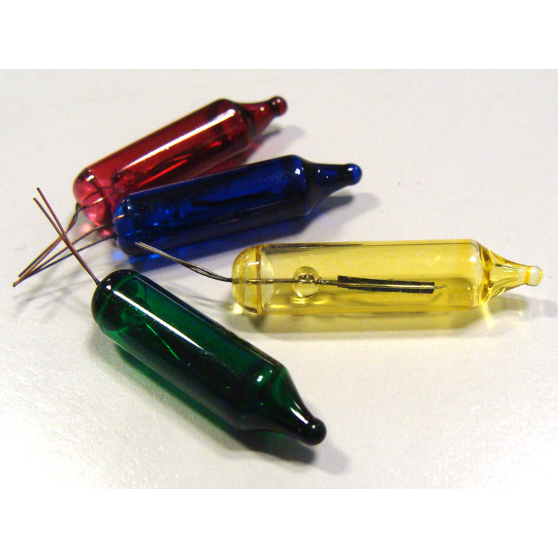 Mini mini ampoules de remplacement chatoyantes de Noël - 4 volts