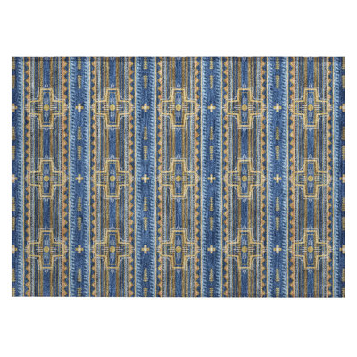 Tapis tribal intérieur / extérieur lavable à la machine