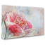 Blossoming Pink Camellia Flower In Abstract - Wrapped Canvas Painting-55315879