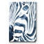 Indigo Zebra II - impression sur toile tendue-1993343384