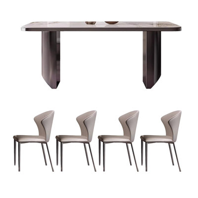 Table de salle à manger et chaise Light Luxury