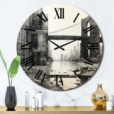 Horloge murale en métal