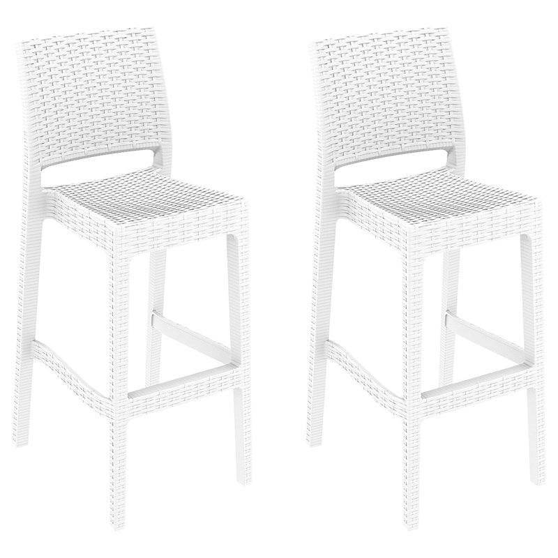 Tabouret de bar 29,5 po Mcgruder, Blanc