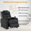 Double fauteuil inclinable de cinéma maison en cuir fleur avec ports USB et de type C-441693485