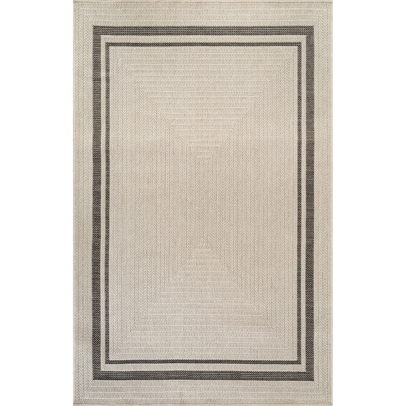 Tapis intérieur / extérieur, Ivoire ivoire, Rectangle 4 pi x 6 pi