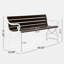 Banc de parc en bois Akaylee