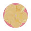 Sous-verres ronds en cuir hibiscus rose-119015041