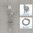 4.7" Multi Function Adjustable Dual Shower Head-73302893