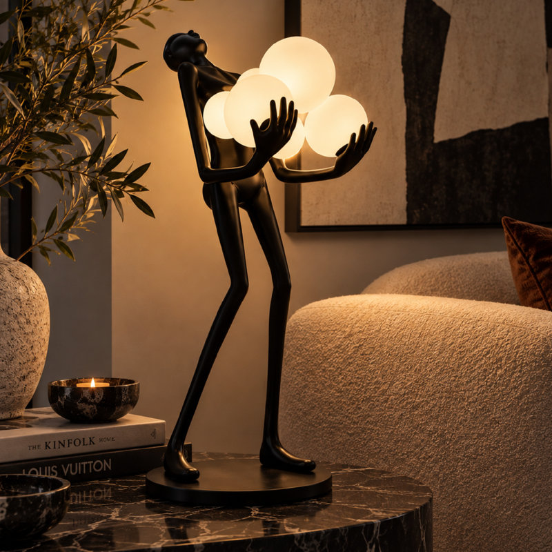 Unique 31.5'' Black Novelty Table Lamp