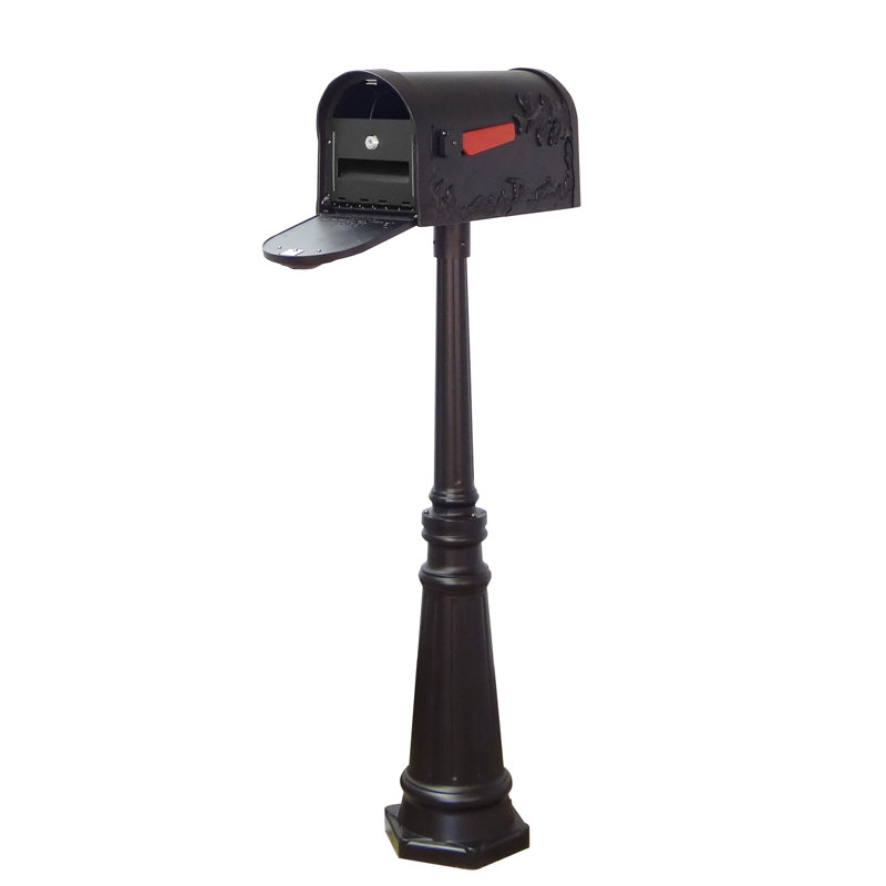 Boîte aux lettres verrouillable avec poteau inclus trottoir Hummingbird