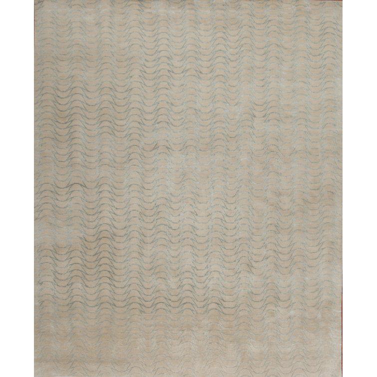 Modern Tibet Hand Knotted Geometric Area Rug