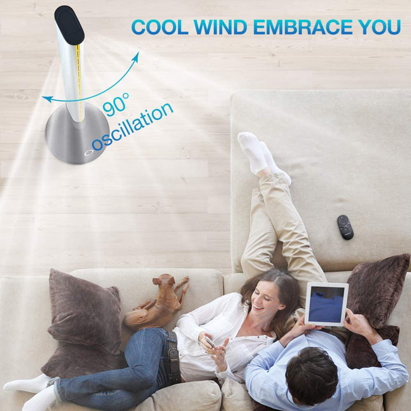 Ventilateur sur pied oscillant 40,16 "Home Easy