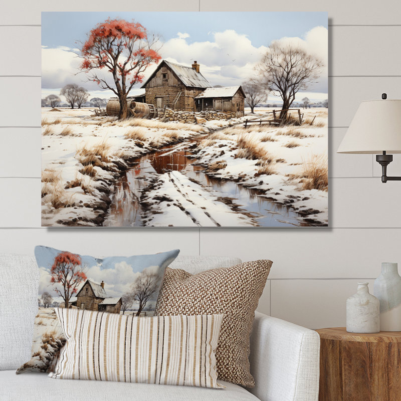 Barns rustic charm xi - impressions sur toile de ferme, Toile tendue, H 12 po x l 20 po x P 1 po
