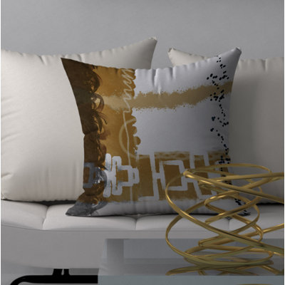 Housse de coussin décoratif carrée et éclatante florissante