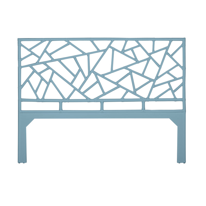 Tiffany Collection Open-Frame Headboard, King, Pool Blue