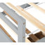 Lit simple avec tête de lit, pied de lit, lit gigogne et trois tiroirs de rangement, lit simple en bois de pin avec tête de lit et pied de lit-1077535664