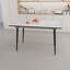Table de salle à manger extensible carrée, cuisine industrielle moderne et table de salle à manger