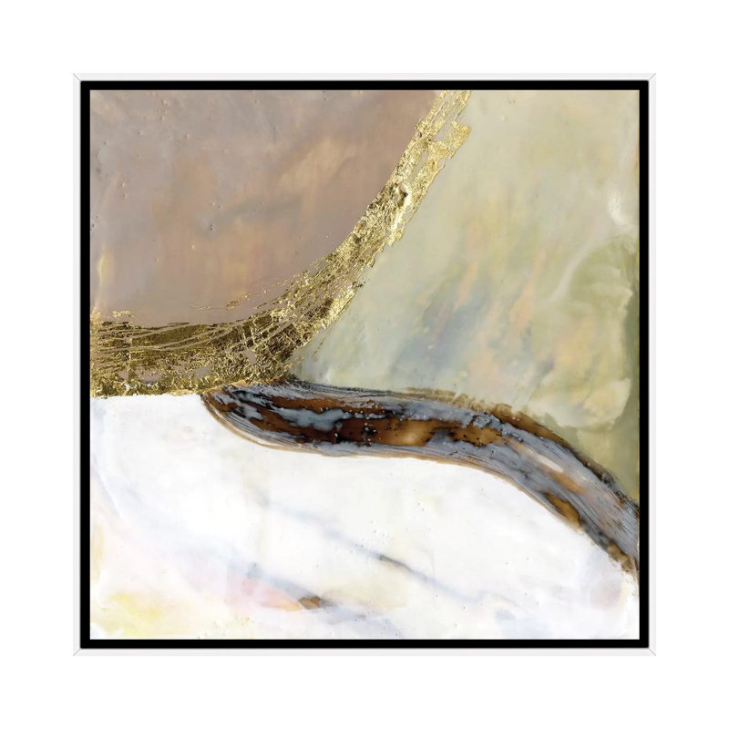 « Passerelles I » par Jennifer Goldberger-impression, H 18 po x l 18 po x 1,5 po, Toile blanche encadrée