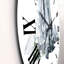 Horloge murale moderne paysage minimaliste des montagnes et de la forêt-60186952
