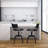 Hetrick Swivel Upholstered Adjustable Height Counter Stool with Metal Frame