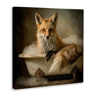 Toile de bain Red Fox Bubble, design par Tina LeCour