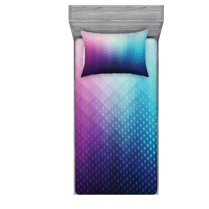 Microfiber Geometric Sheet Set, Twin XL Sheet Set + 1 Pillowcase
