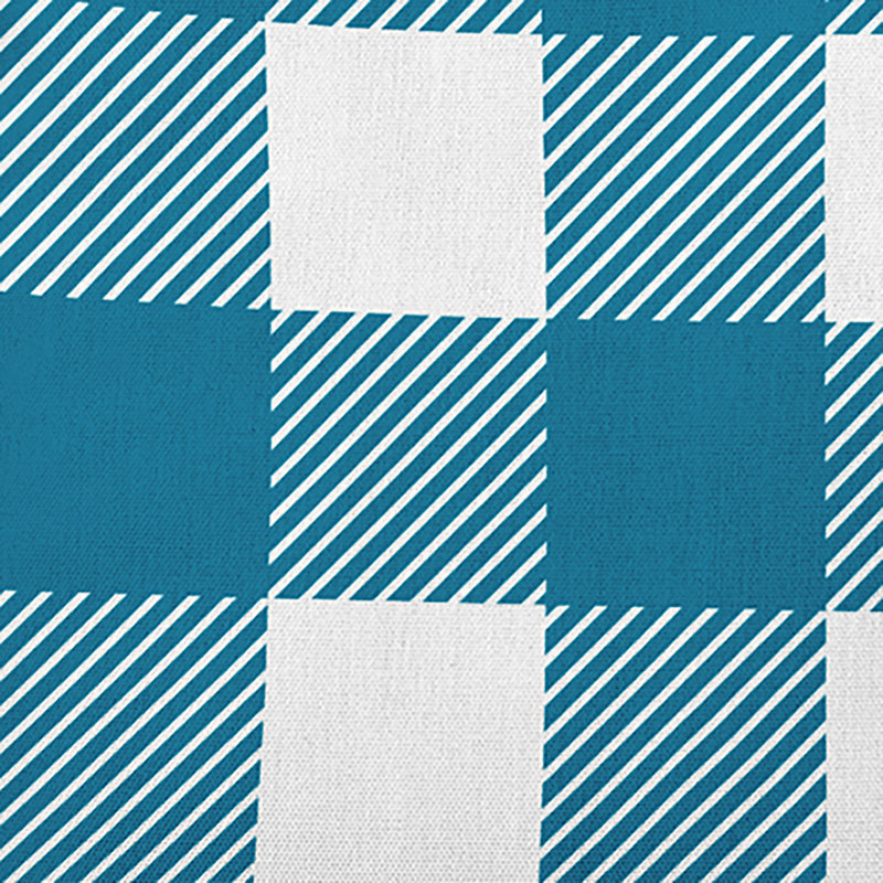 Plaid Reversible Throw Pillow, Unreal Teal, 16" x 16"