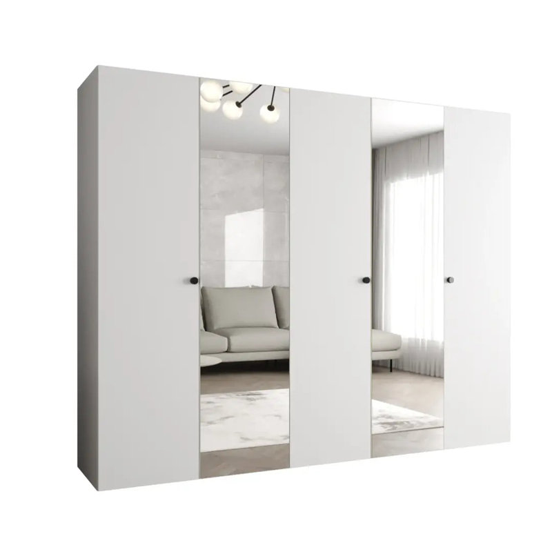 Manufactured Wood Wardrobe, White