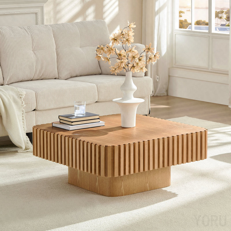Table basse carrée 31,5 pouces Modern Handcraft, Natural