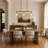 Brinson 3 - Light Silver Mercury Glass Kitchen Island Linear Pendant