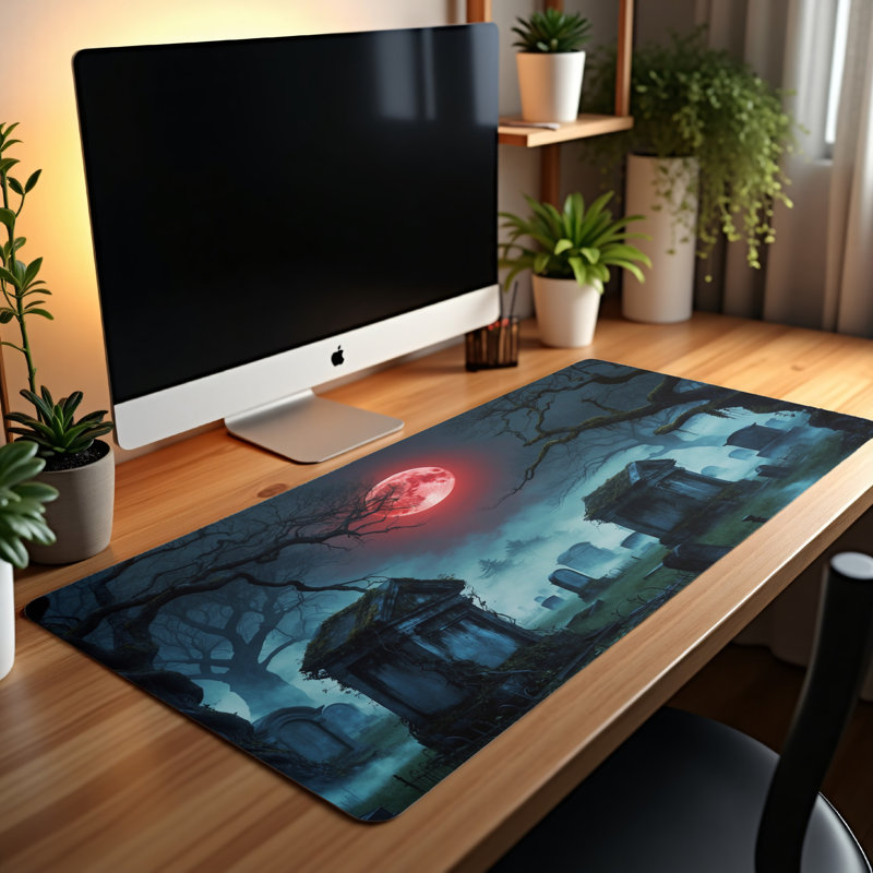 Polyester Desk Pad, 14.4x12.1