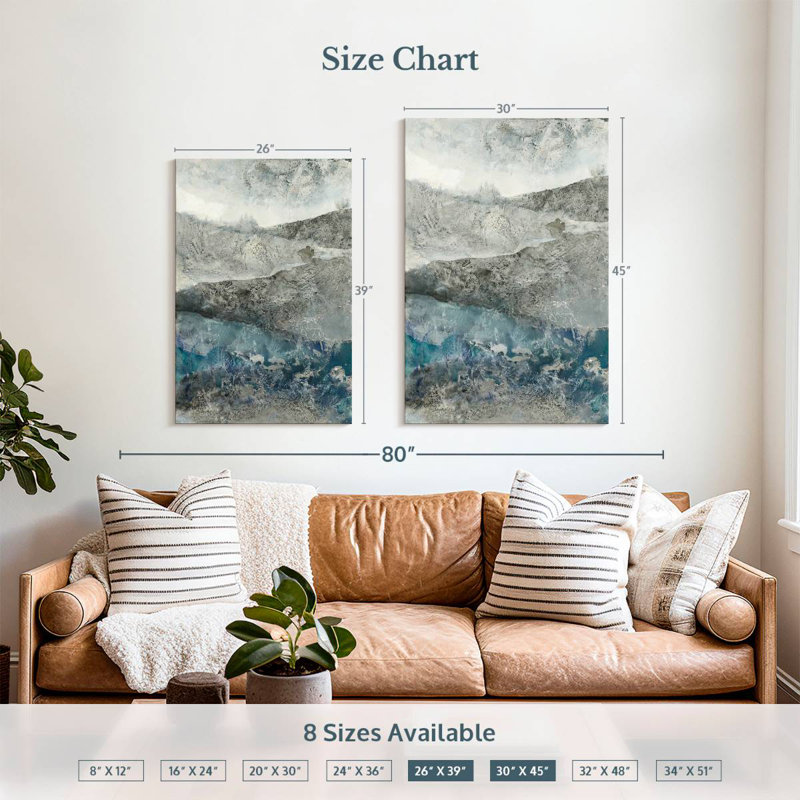 Avery Silver Hills, 39" H x 26" W