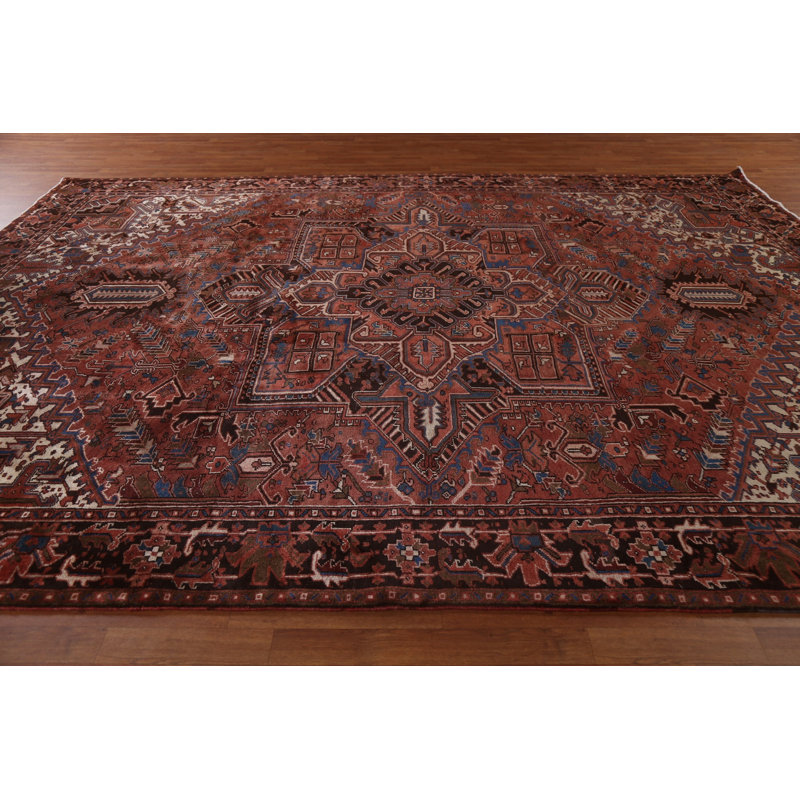 Tapis persan Heriz noué à la main 10 x 13