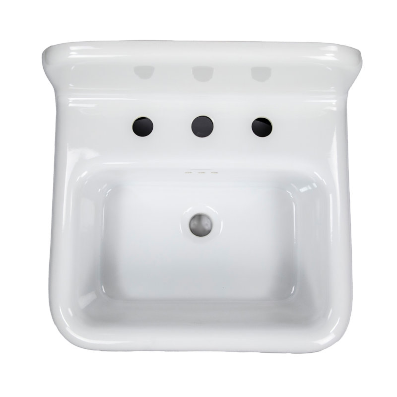 Victorian 19.5'' L Bathroom Sink, Black