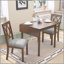 Table de salle à manger extensible de 29 à 45 po pour 4 personnes, table de cuisine pliante avec pieds en bois d'hévéa, table de salle à manger peu encombrante pour le salon, la cuisine, la salle à manger et le petit espace (table seulement)-1140499349