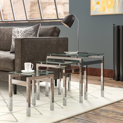 Glass Top Nesting Tables