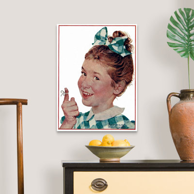 «Girl with String», art mural sur toile