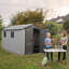 Lifetime 7 Ft. x 12 Ft. High-Density Polyethylene (Plastic) Outdoor Storage Shed with Steel-Reinforced Construction