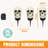3Pcs Light-Up Skeleton Halloween Stakes