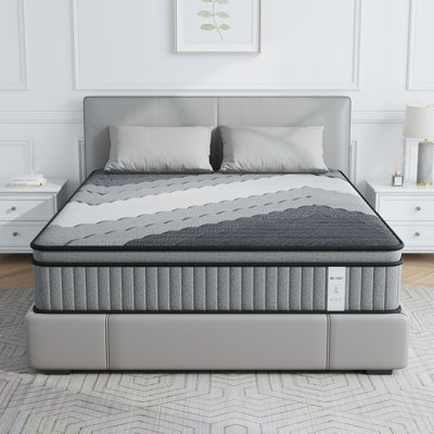 12 in Queen Size Hybrid Memory Foam Mattress in a Box, Individual Pocket Springs for Motion Isolation, Silent Sleep and Pressure Relief