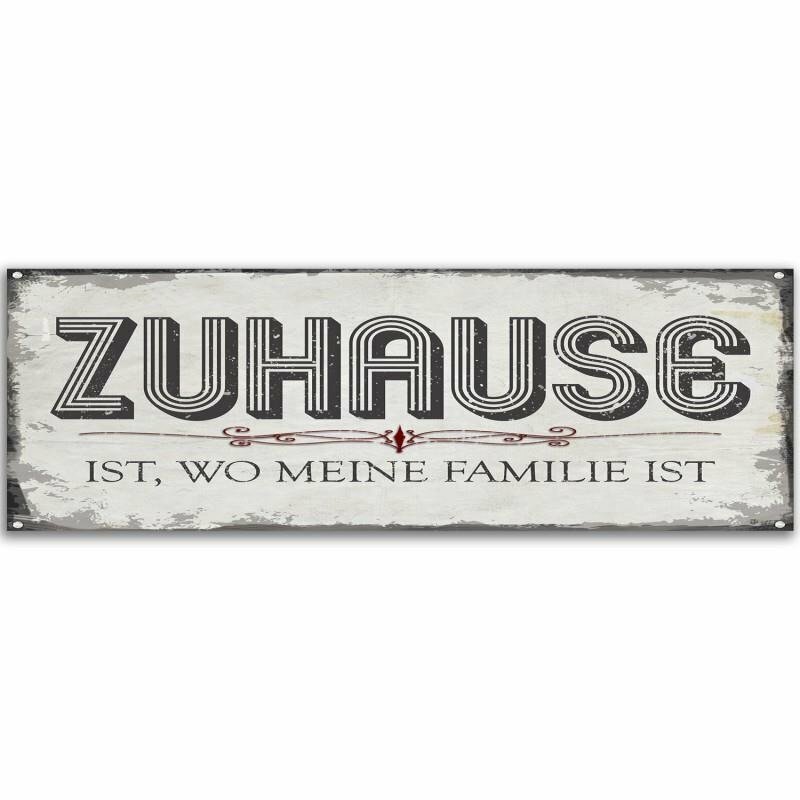 Typografische Kunst Panorama Zuhause Ist