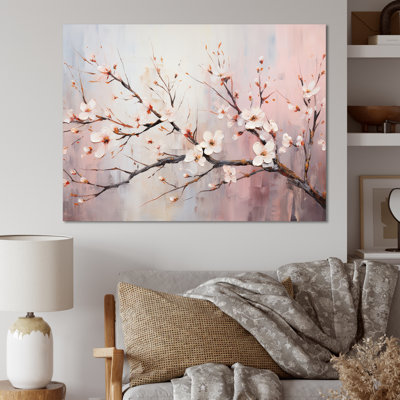 Pink And White Cherry Blossom Tree 2 - Cherry Wall Art