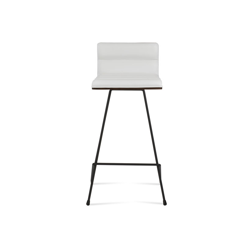 Tabouret de bar et de comptoir Corona Comfort Cattelan, PPM - Blanc, Noir, Tabouret de bar (siège d'une hauteur de 29 po)