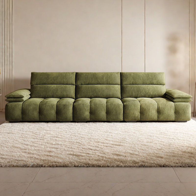Canapé français simple et rétro, 4, H 38,18 po x l 133,85 po x P 43,3 po