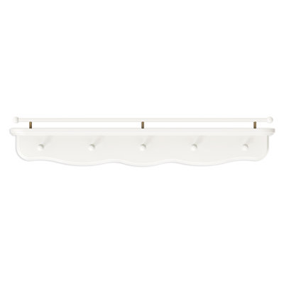 Liberty 31" Wall Shelf with Hooks