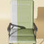 Ensemble de 2 chaises berçantes d'extérieur pliantes