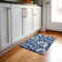 Tapis bleu marine Cerrito AMF551 lavable à la machine de qualité supérieure