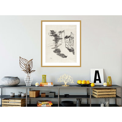 «The Chair» de la traduction de «The Raven» d'Edgar Allan Poe par Édredan Mallet, reproduction giclée encadrée